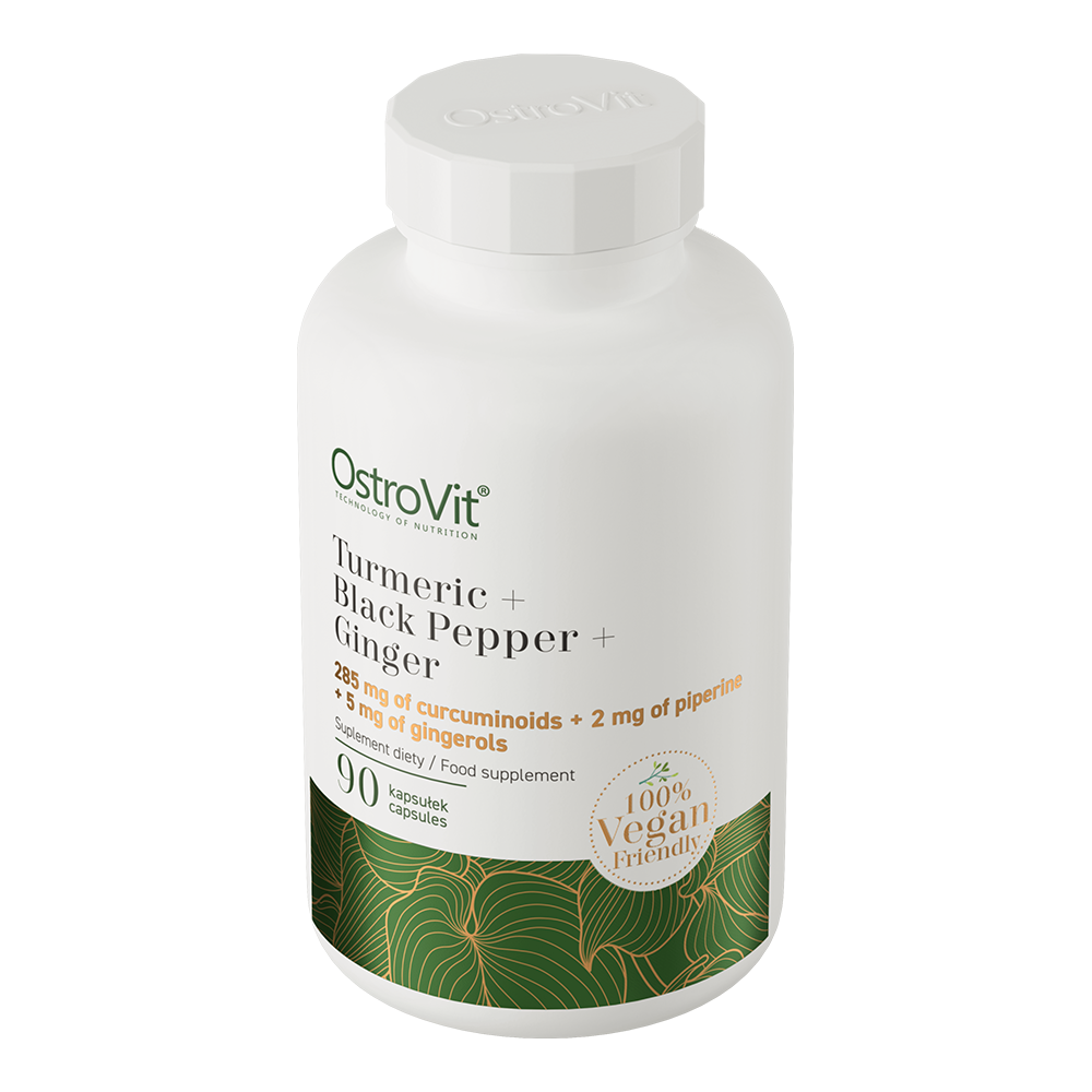 OstroVit, Kurkuma, Zwarte Peper en Gember, 90 capsules