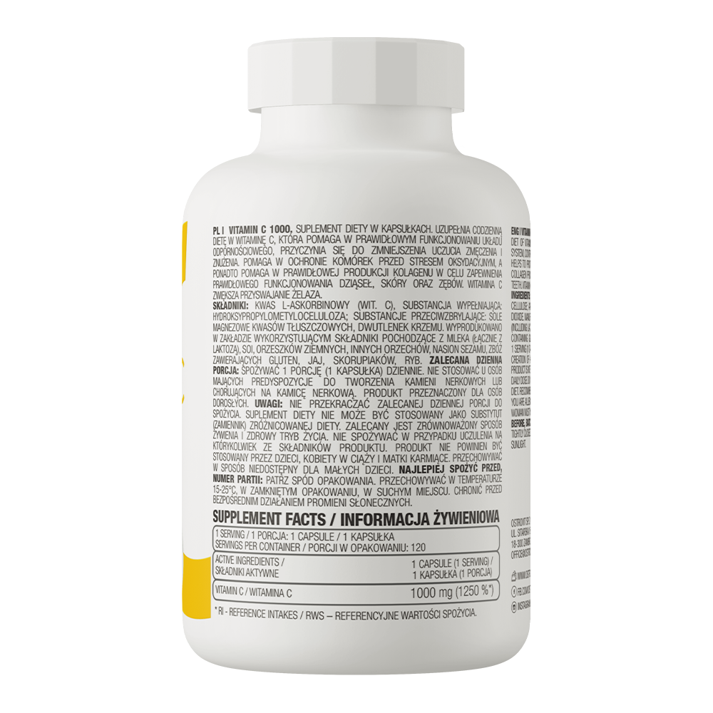 OstroVit, Vitamine C 1000 mg 120 capsules