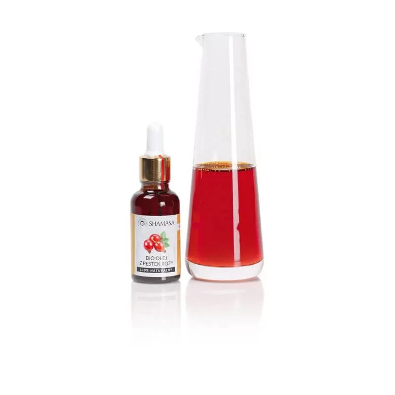 Shamasa, Rozenbottel olie BIO - koningin van de oliën 30 ml (Puur en koudgeperst)